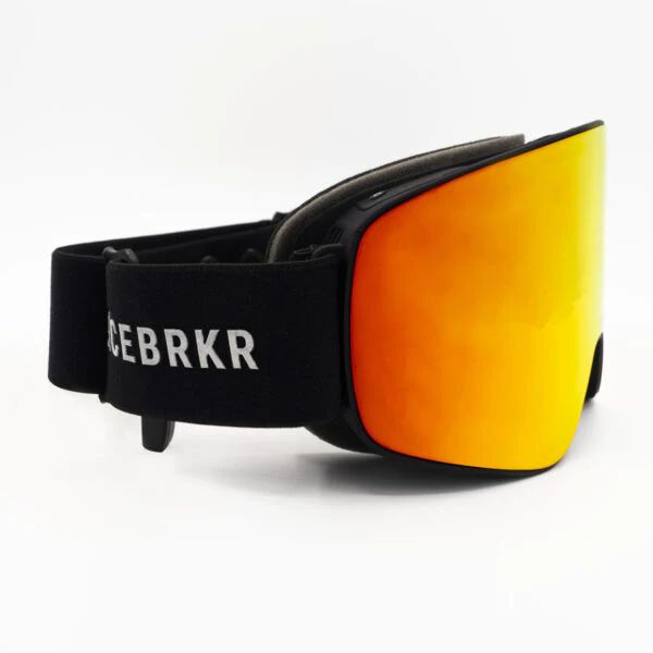 Ski Goggles	 -  bonetech ICEBRKR Black Red-Gold Mirror